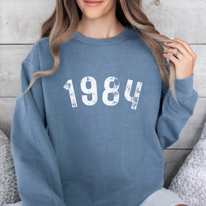 Custom Colors Sweatshirt with Birth Year - Personalized for You