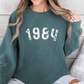 Custom Colors Sweatshirt with Birth Year - Personalized for You