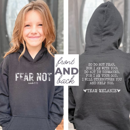 Team Melanie Youth Hoodie Isaiah 41:10 So Do Not Fear, For I Am With You