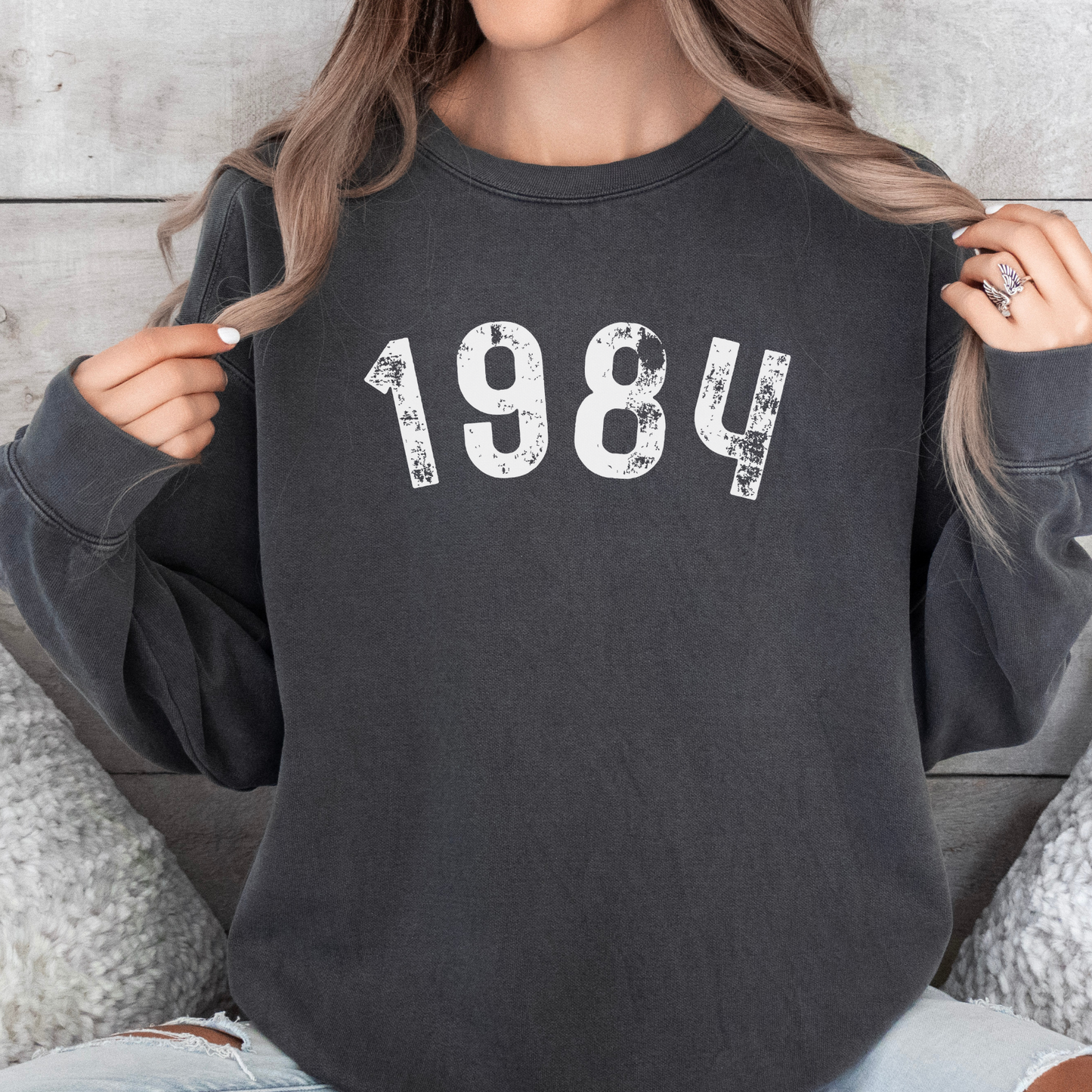 Custom Colors Sweatshirt with Birth Year - Personalized for You