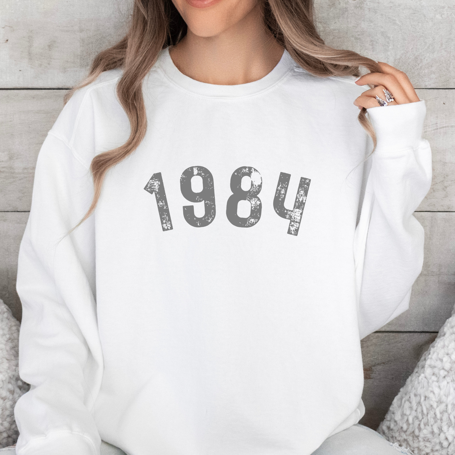 Custom Colors Sweatshirt with Birth Year - Personalized for You