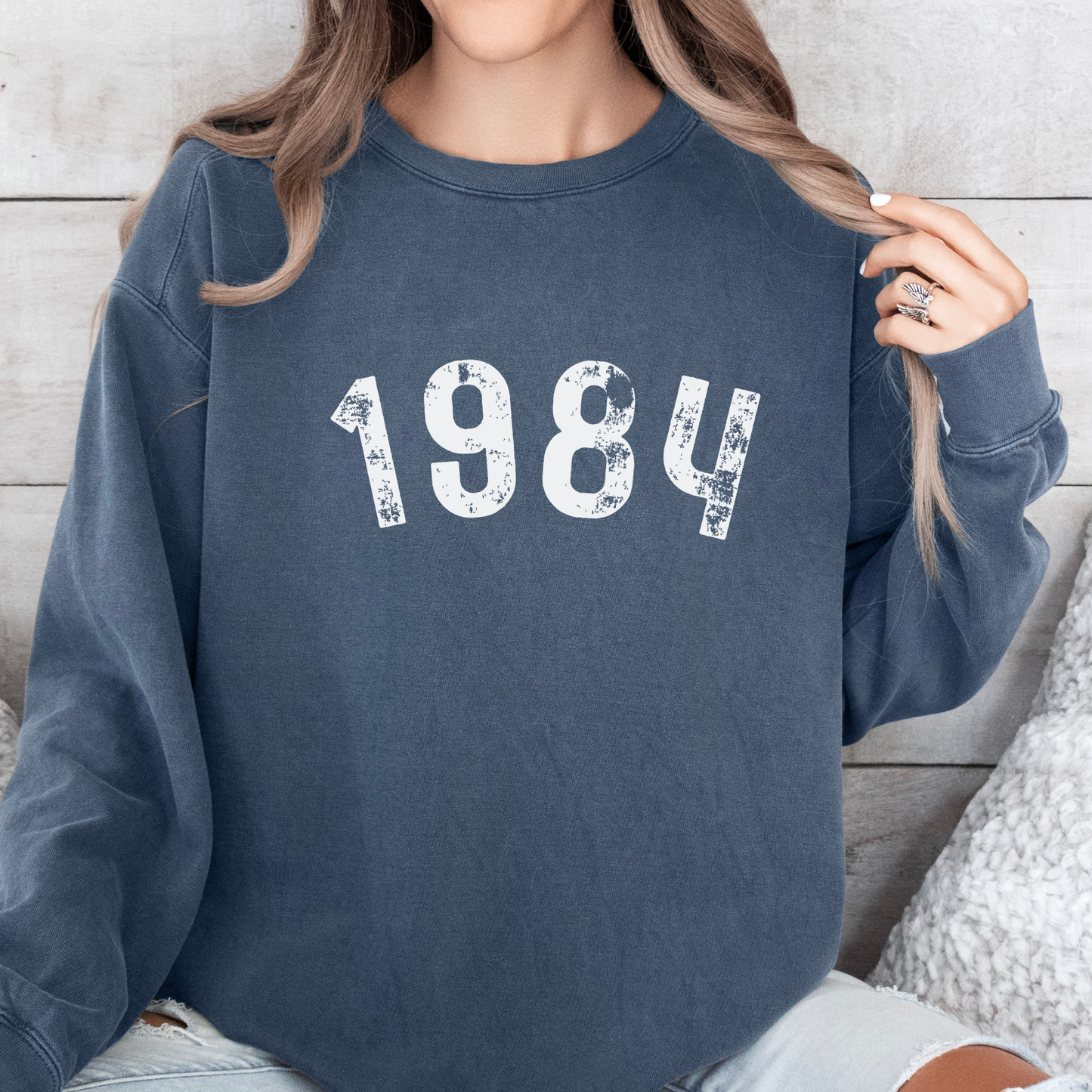 Custom Colors Sweatshirt with Birth Year - Personalized for You