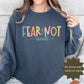 Comfort Colors Team Melanie Crewneck Sweatshirt; Isaiah 41:10 So Do Not Fear, For I Am With You